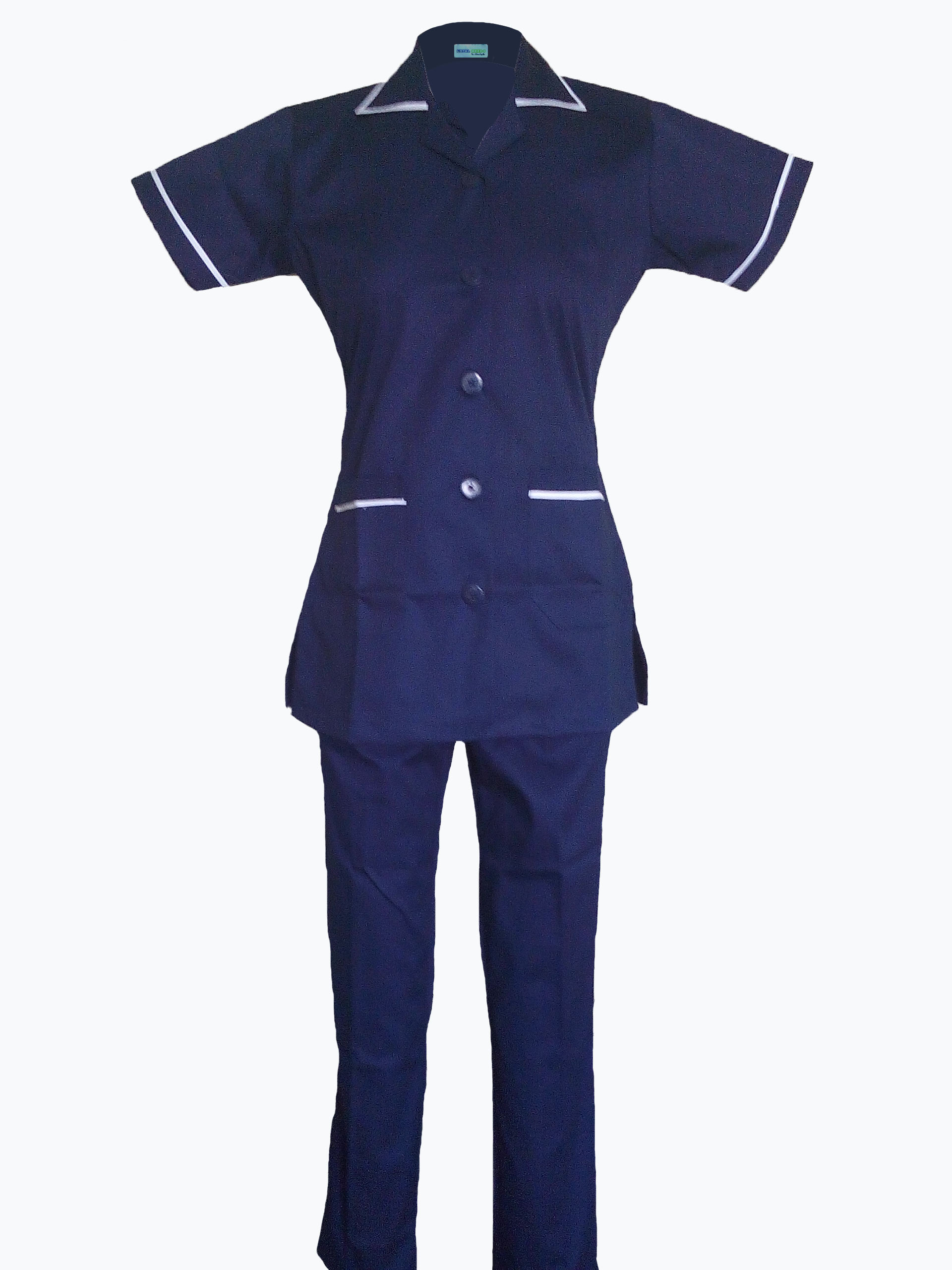 Navy Blue-white Front view